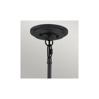 Silas 6-Light Pendant in Aged Zinc & Heritage Brass
