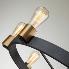 Silas 8-Light Pendant in Aged Zinc & Heritage Brass