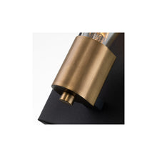 Silas 1-Light Wall Light in Aged Zinc & Heritage Brass