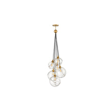 Skye 6-Light Pendant in Heritage Brass