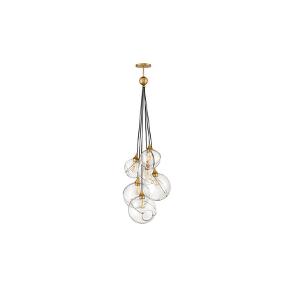 Skye 6-Light Pendant in Heritage Brass