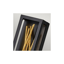 Styx LED Wall Light in Black & Gilded Gold