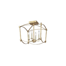 Thayer 4-Light Semi-Flush Mount in Antique Gild