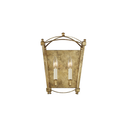 Thayer 2-Light Wall Light in Antique Gild