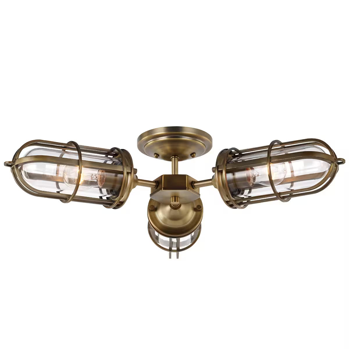 Urban Restoration 3-Light Semi Flush