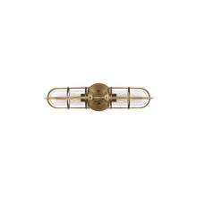 Urban Restoration 2-Light Wall Light in Dark Antique Brass