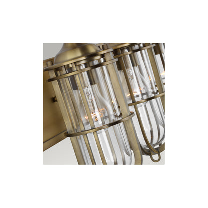 Urban Restoration 3-Light Wall Light in Dark Antique Brass