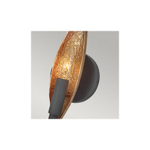 Willow 1-Light Wall Light in Carbon Black with Deluxe Gold