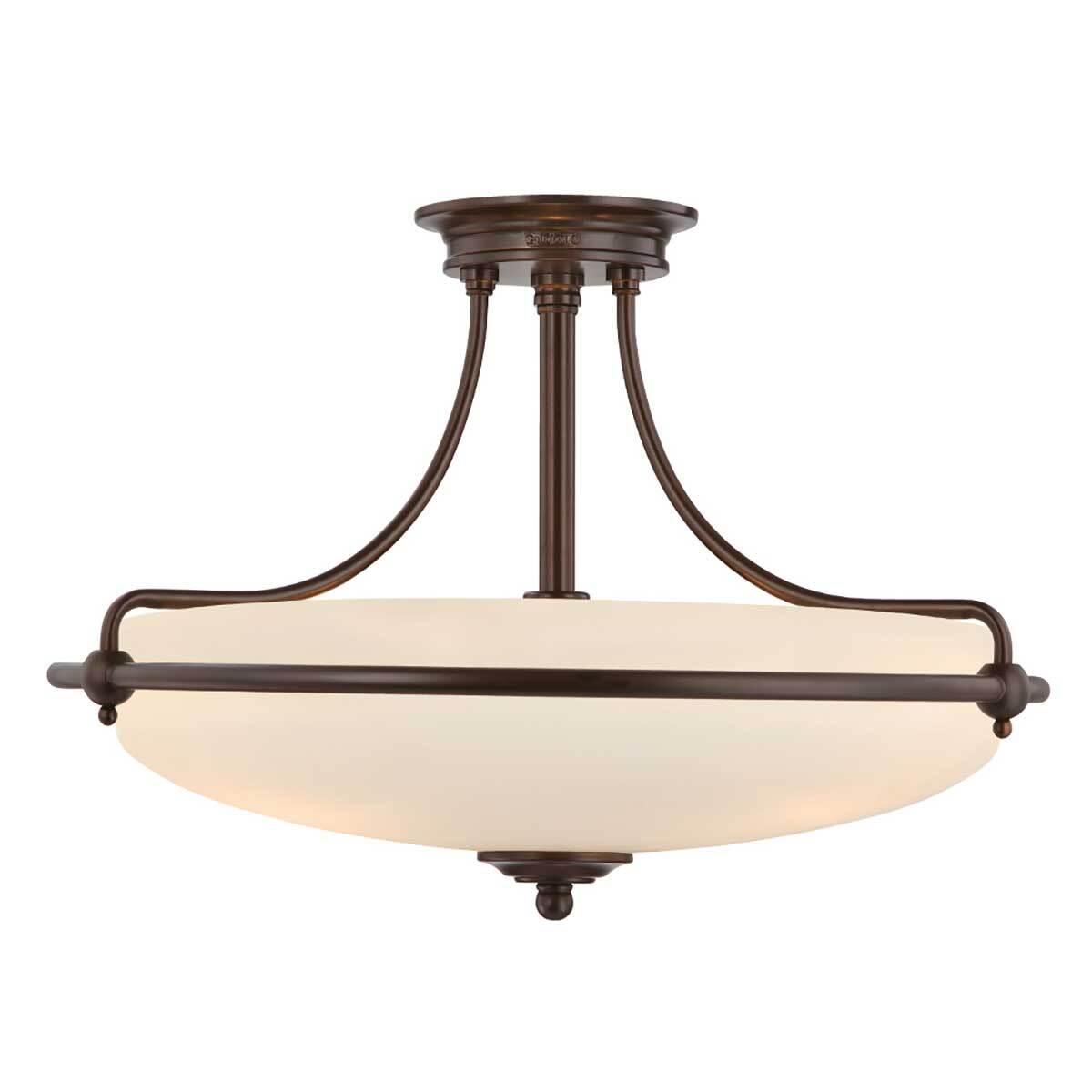 Elstead Griffin Semi-Flush Ceiling Light