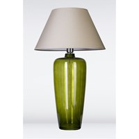 4 Concepts Madrid Clear Glass Table, Large Green Table Lamps Uk
