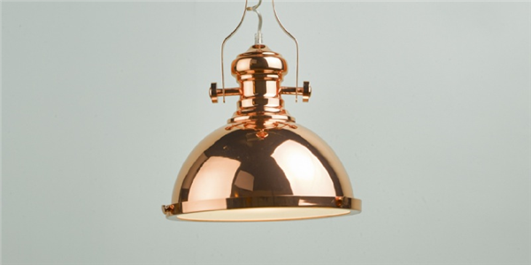 Dar Arona One-Light Pendant in Copper