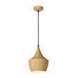 Lucide Woody 24 Small Pendant E27 in Light Wood