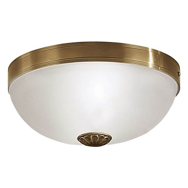 Eglo IMPERIAL Ceiling Light Bronze with Satin White Glass