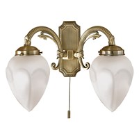 IMPERIAL Double Wall Light Satin White Glass