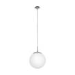 Eglo RONDO Single Pendant Satin Nickel with Opal Glass in Small