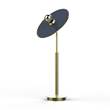 Villa Lumi Marconi Table Lamp Brushed Brass & Lacquer in Steel