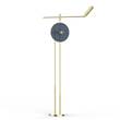 Villa Lumi Marconi Floor Lamp Brushed Brass & Lacquer in Steel