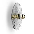 Villa Lumi Marconi Wall Light Brushed Brass & Lacquer in Glass
