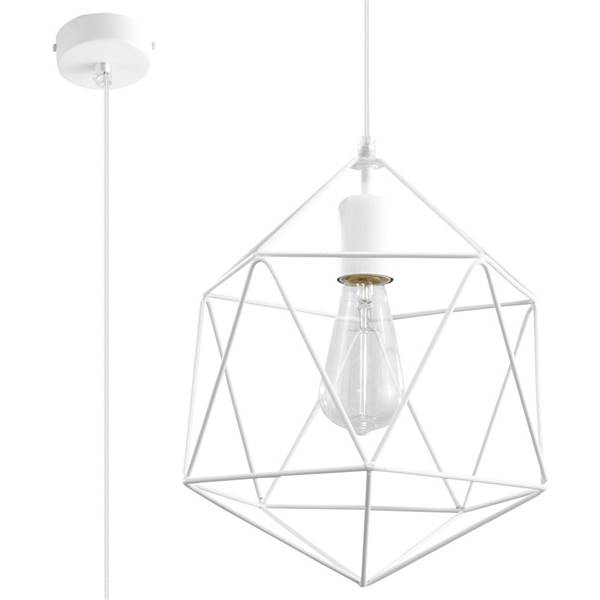 Sollux Gaspare 1-Light Pendant with Wire Frame