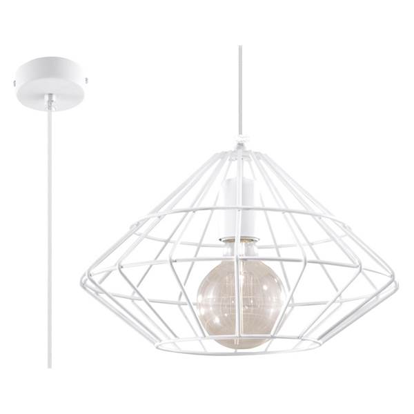 Sollux Umberto 1-Light Pendant with Wire Frame