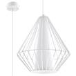 Sollux Demi 1-Light Pendant with Wire Frame in White