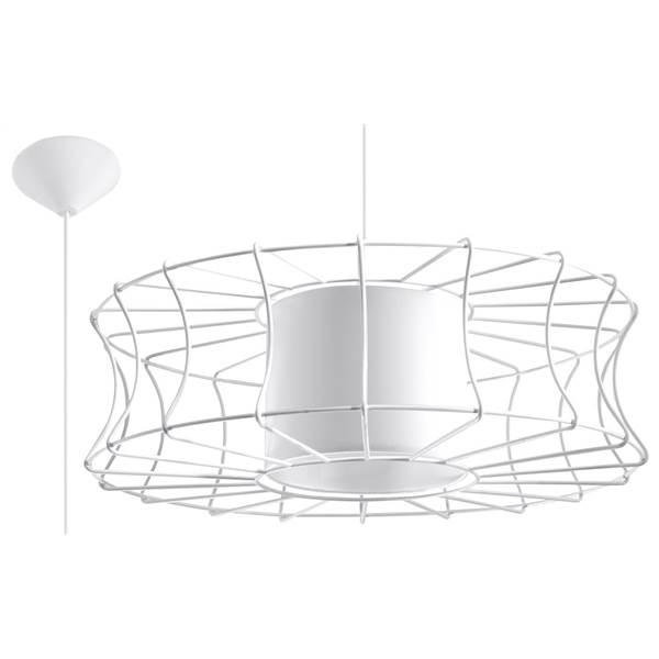 Sollux Salerno 1-Light Pendant with Wire Frame