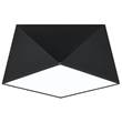 Sollux Hexa Small Ceiling Fitting in Black