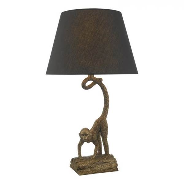 Dar Dwayne Table Lamp Bronze