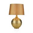 Dar Gustav Polished Table Lamp with Textured Silver Finish in Gold
