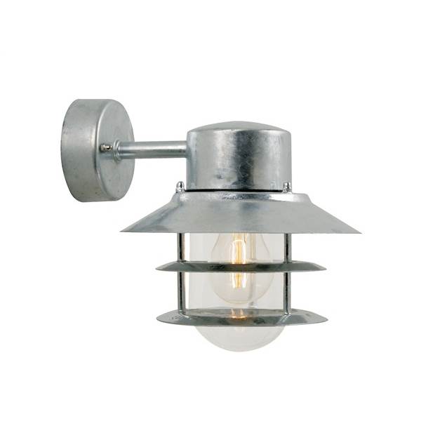 Nordlux Blokhus Outdoor Wall Light Galvanized - Galvanized Wall Lamp