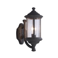 Brompton Wall Lantern IP43 Textured Glass