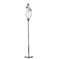 Luther 3-Light Floor Lamp Crystal Glass