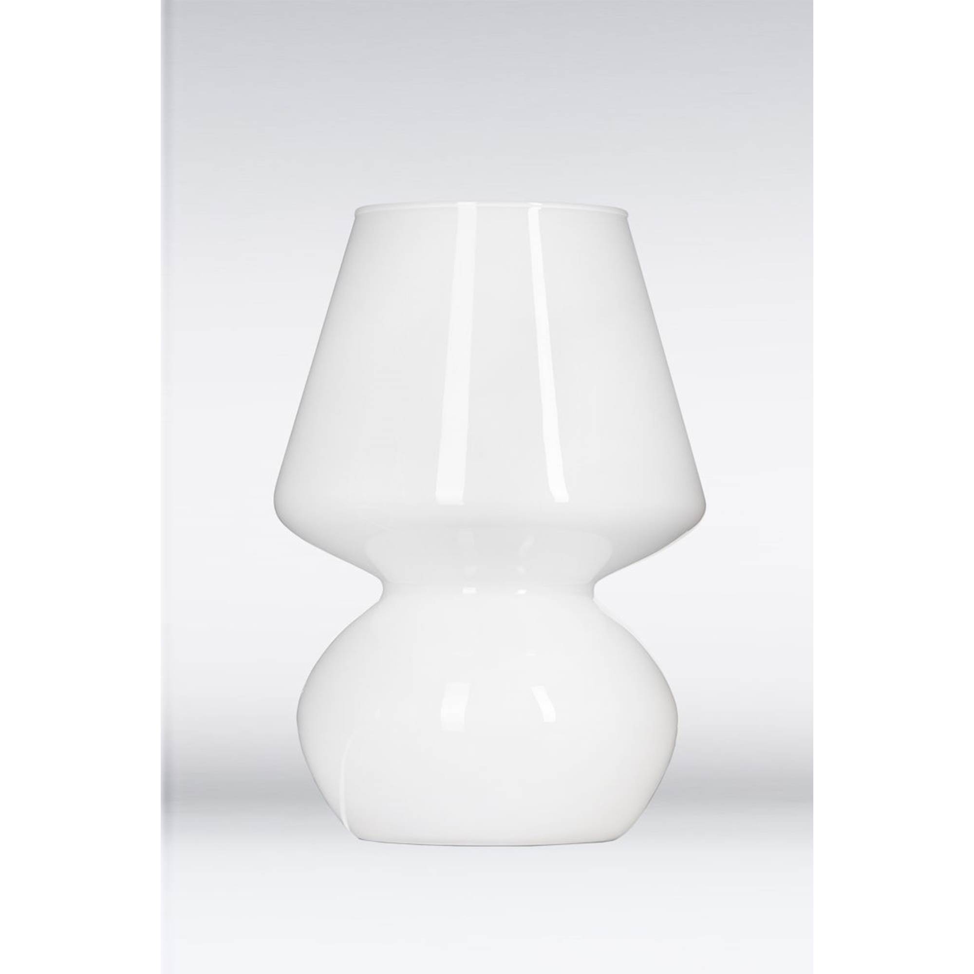4 Concepts Como White Glass Table Lamp, Valencia Glass Table Lamp