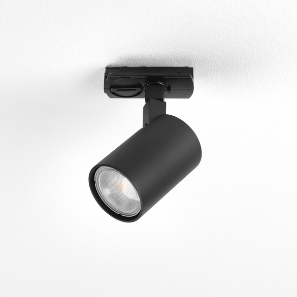 Astro Ascoli Track Single Adjustable Ceiling Spotlight Black