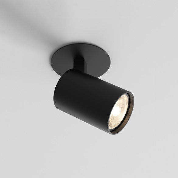 Astro Ascoli Recessed Adjustable Recessed Ceiling Spotlight Matt Black